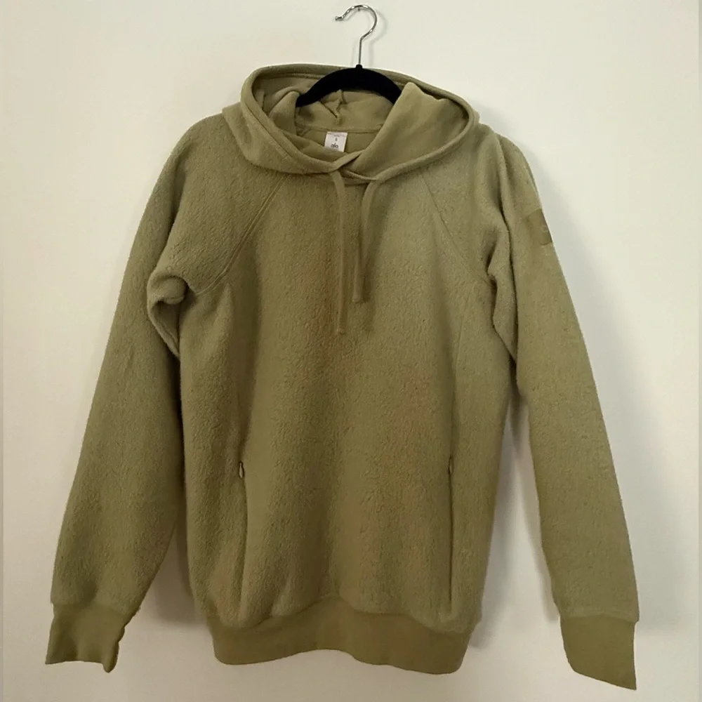 Alo Yoga Olive Green Sherpa Hoodie Size Small